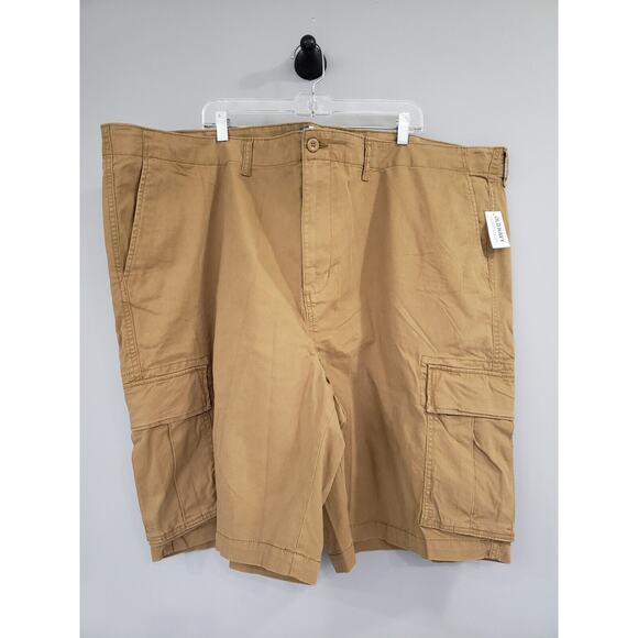 NEW Old Navy Men's Size 52‎ Brown Straight Lived-In Cargo Shorts khaki - Picture 1 of 4